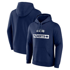 Seattle Seahawks 12 North Pullover Hoodie College Navy - NFL