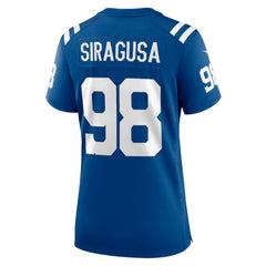 Tony Siragusa Indianapolis Colts Women's Game Retired Player Jersey Royal - Nike
