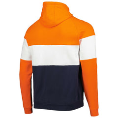 Chicago Bears New Era Colorblock Throwback Pullover Hoodie Navy/Orange - NFL