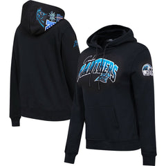 Carolina Panthers Pro Standard Women's Local Patch Pullover Hoodie Black - NFL