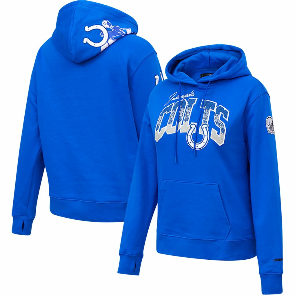 Indianapolis Colts Pro Standard Women's Local Patch Pullover Hoodie Royal - NFL