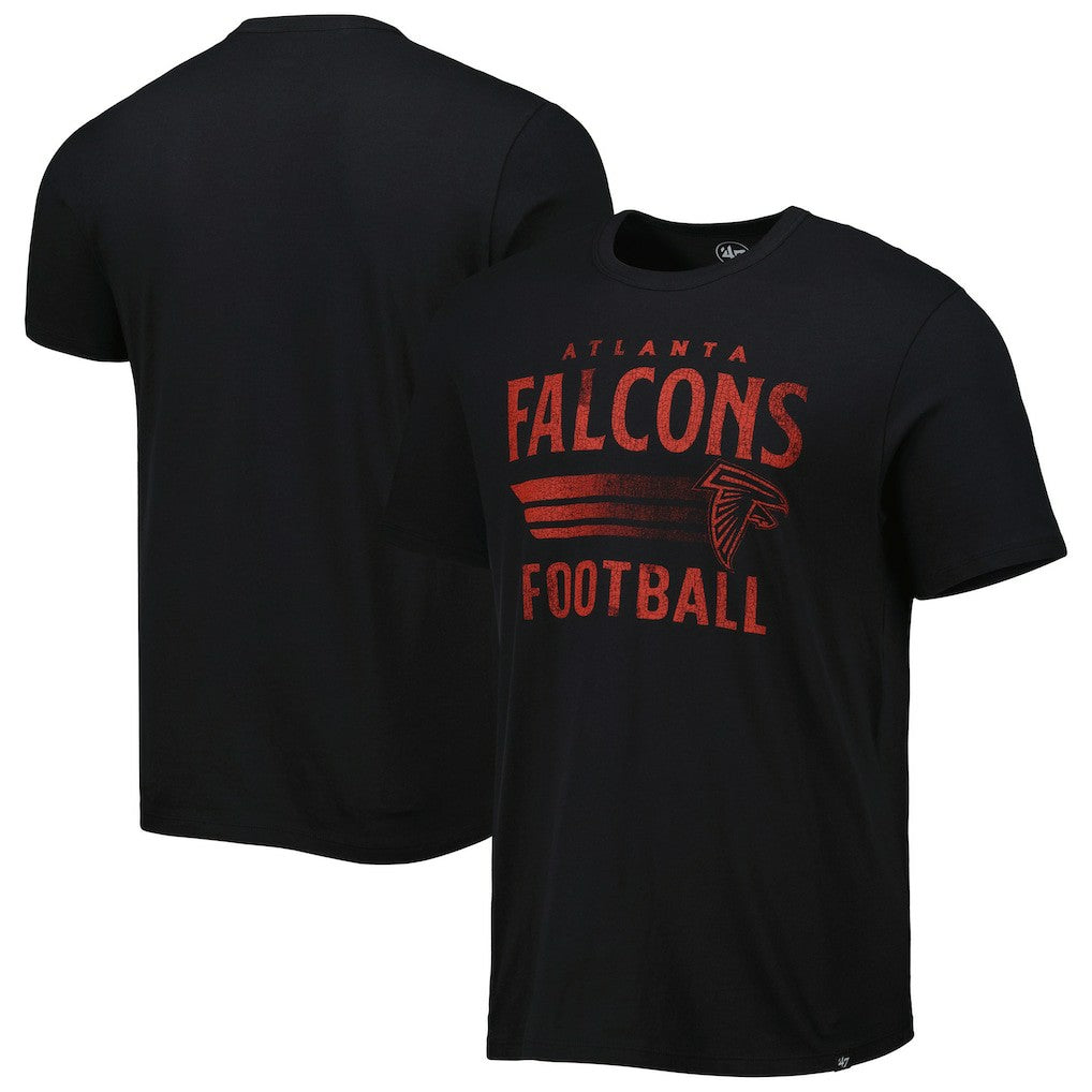 Atlanta Falcons '47 Wordmark Rider Franklin T-Shirt Black - 47 brand