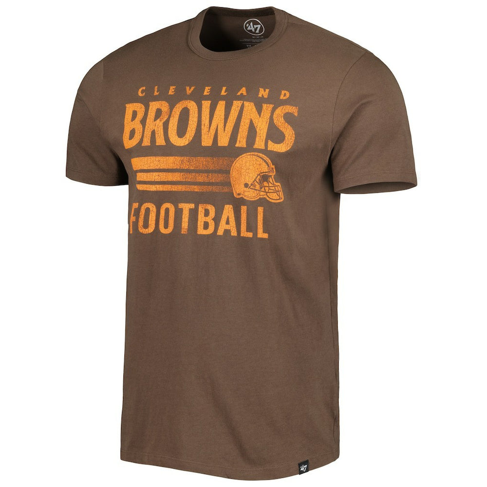 Cleveland Browns '47 Wordmark Rider Franklin T-Shirt Brown - 47 brand