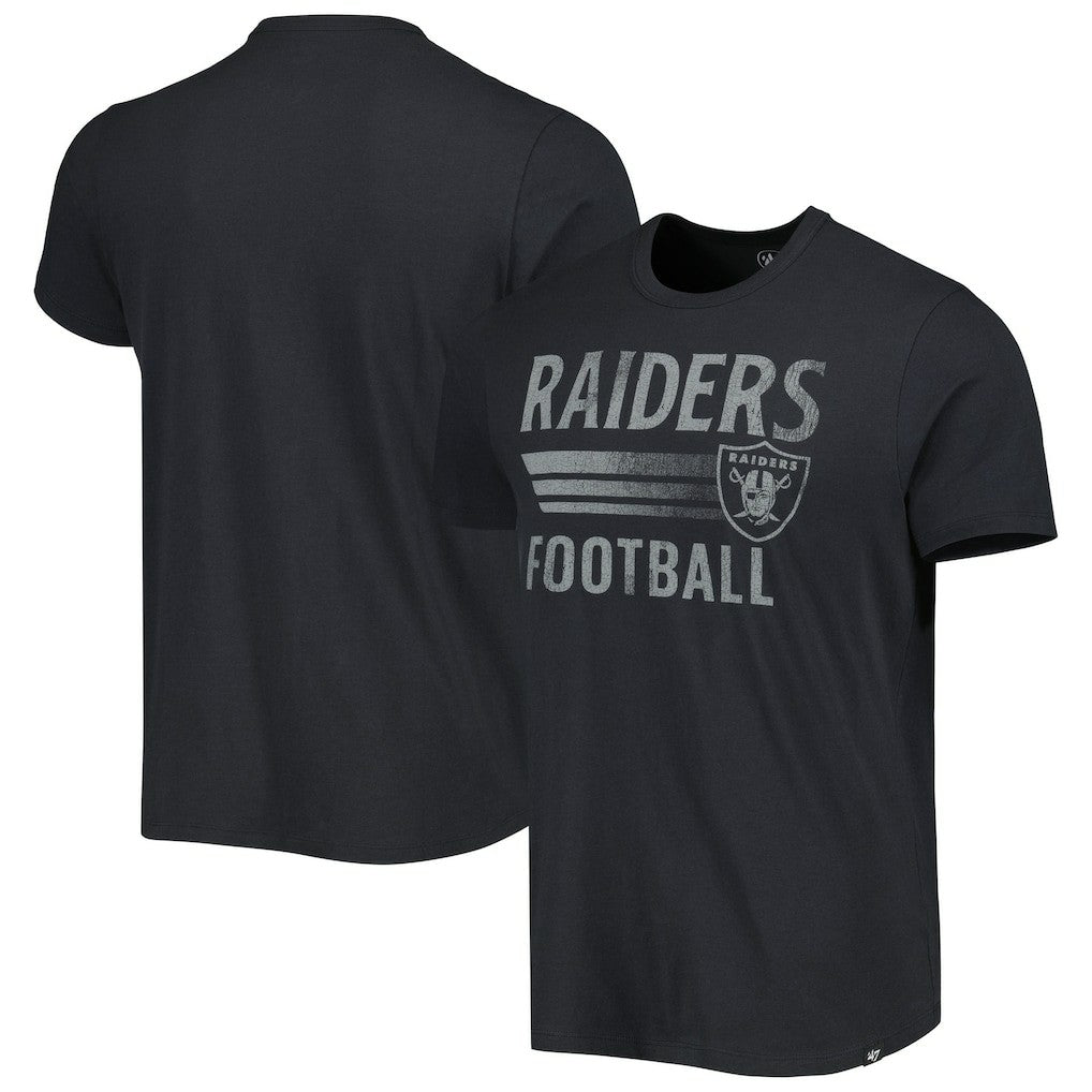 Las Vegas Raiders '47 Wordmark Rider Franklin T-Shirt Black - 47 brand