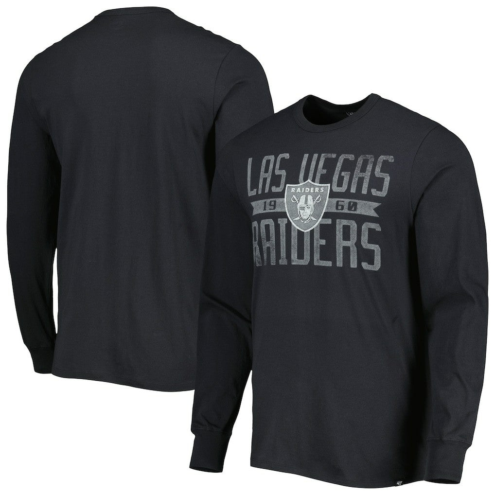 Las Vegas Raiders '47 Brand Wide Out Franklin Long Sleeve T-Shirt Black - 47 brand