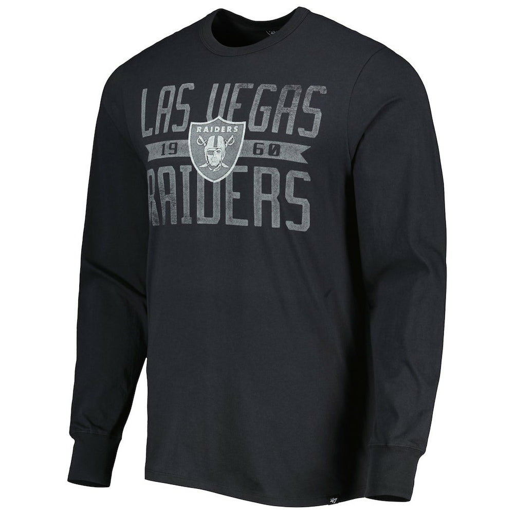Las Vegas Raiders '47 Brand Wide Out Franklin Long Sleeve T-Shirt Black - 47 brand