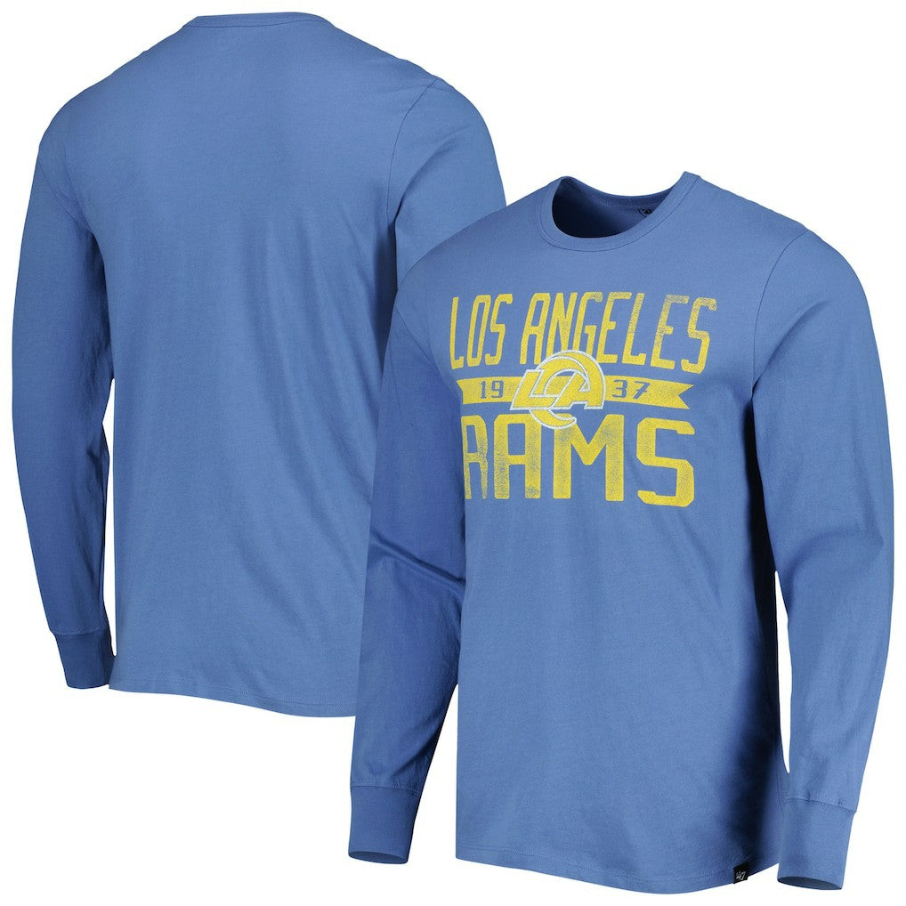 Los Angeles Rams '47 Brand Wide Out Franklin Long Sleeve T-Shirt Royal - 47 brand