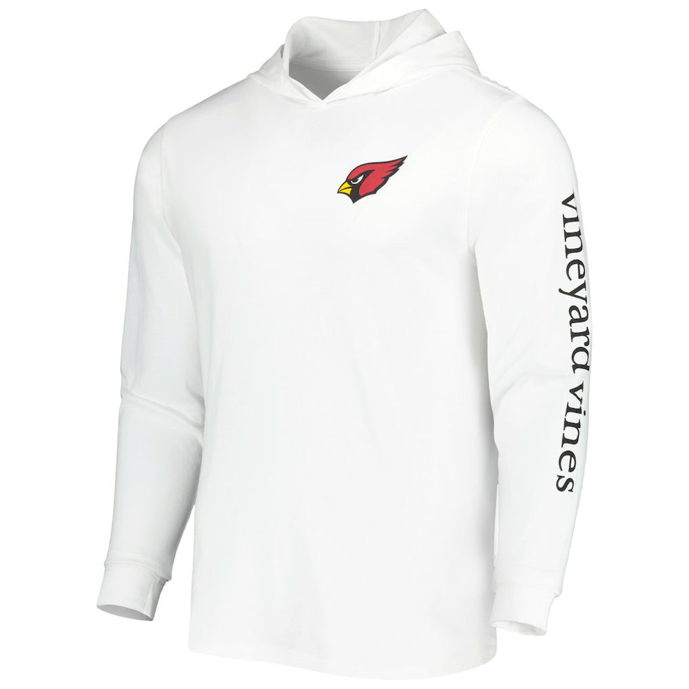 Arizona Cardinals Vineyard Vines Local Long Sleeve Hoodie T-Shirt White - NFL
