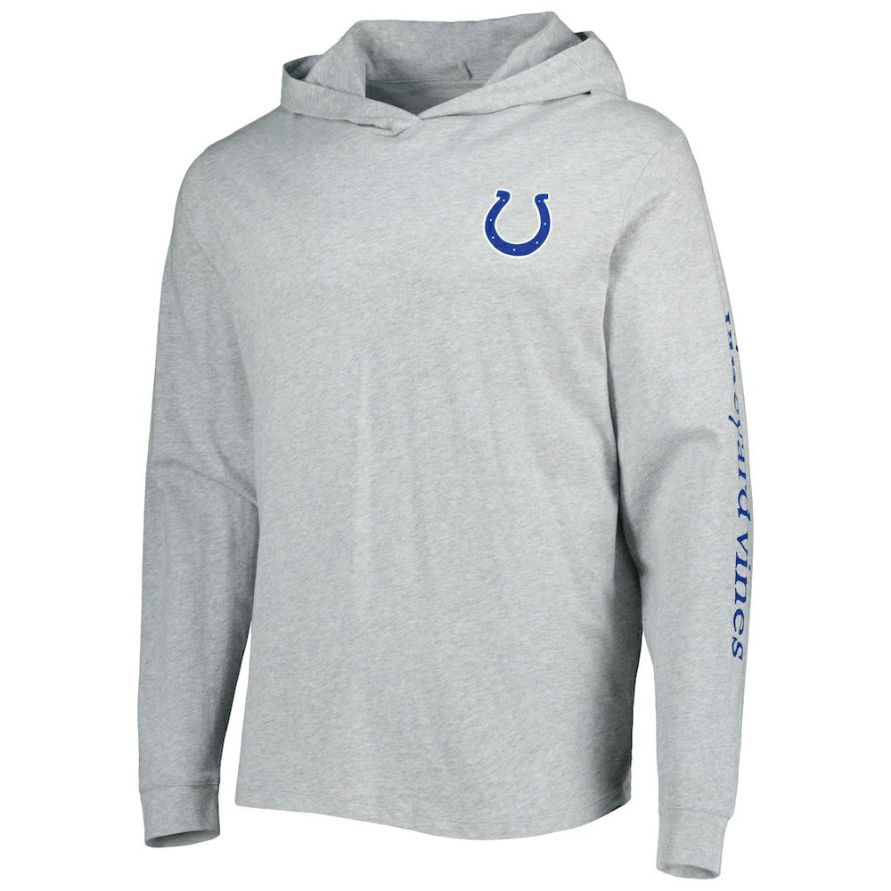 Indianapolis Colts Vineyard Vines Local Long Sleeve Hoodie T-Shirt Heathered Gray - NFL
