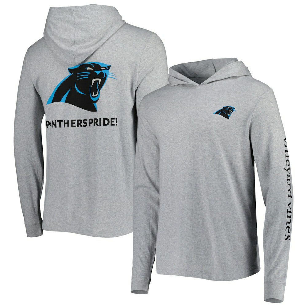 Carolina Panthers Vineyard Vines Local Long Sleeve Hoodie T-Shirt Heathered Gray - NFL