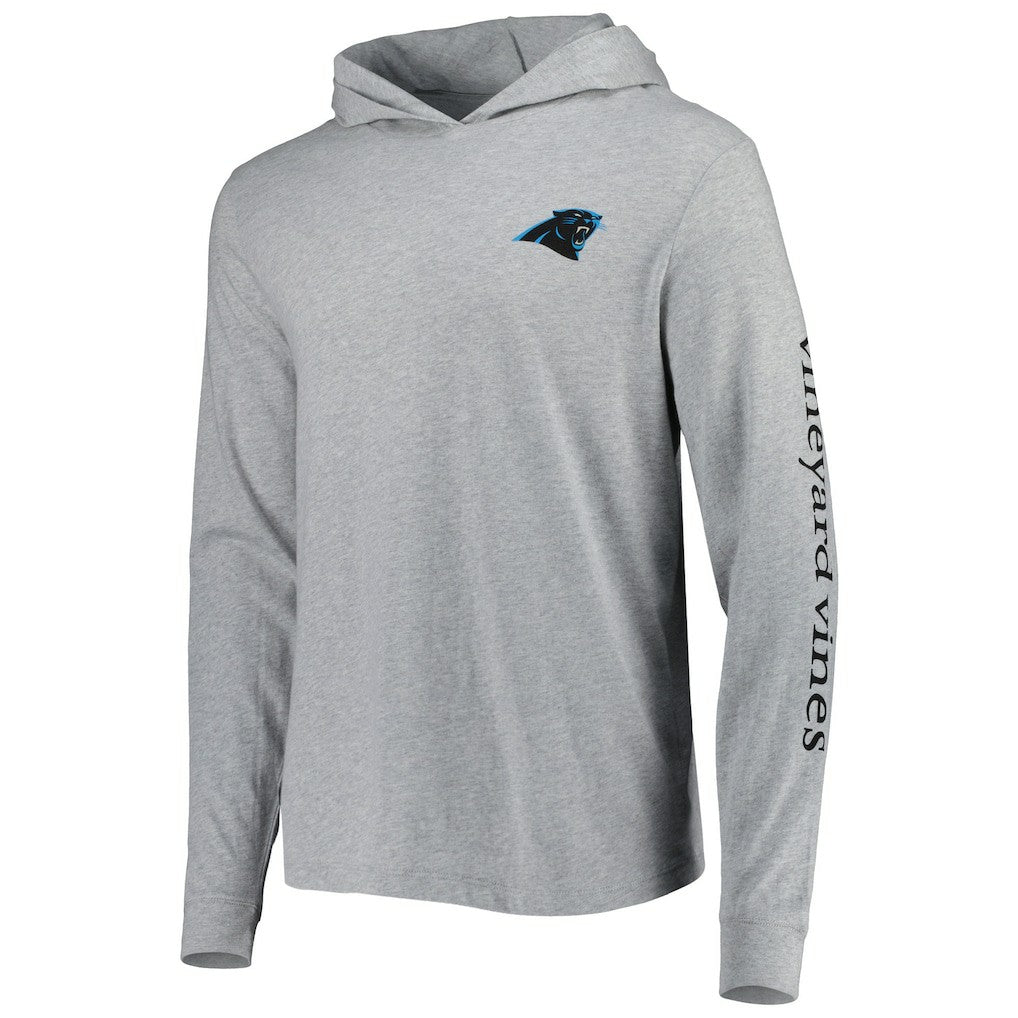 Carolina Panthers Vineyard Vines Local Long Sleeve Hoodie T-Shirt Heathered Gray - NFL