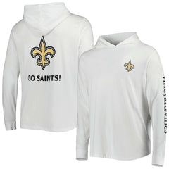 New Orleans Saints Vineyard Vines Local Long Sleeve Hoodie T-Shirt White - NFL