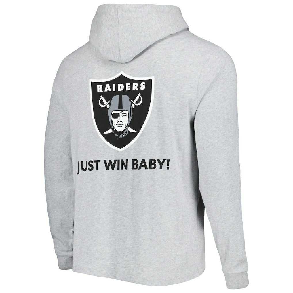 Las Vegas Raiders Vineyard Vines Local Long Sleeve Hoodie T-Shirt Heathered Gray - NFL