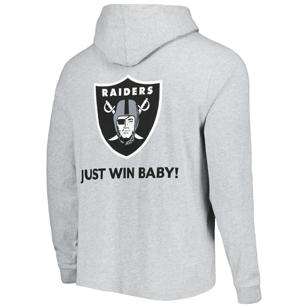 Las Vegas Raiders Vineyard Vines Local Long Sleeve Hoodie T-Shirt Heathered Gray - NFL