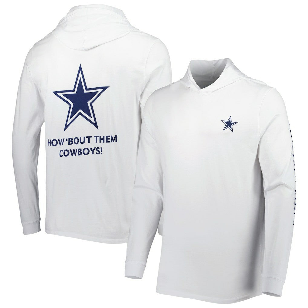 Dallas Cowboys Vineyard Vines Local Long Sleeve Hoodie T-Shirt White - NFL
