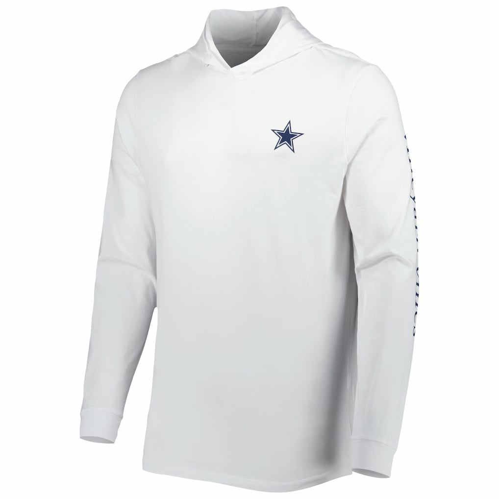 Dallas Cowboys Vineyard Vines Local Long Sleeve Hoodie T-Shirt White - NFL