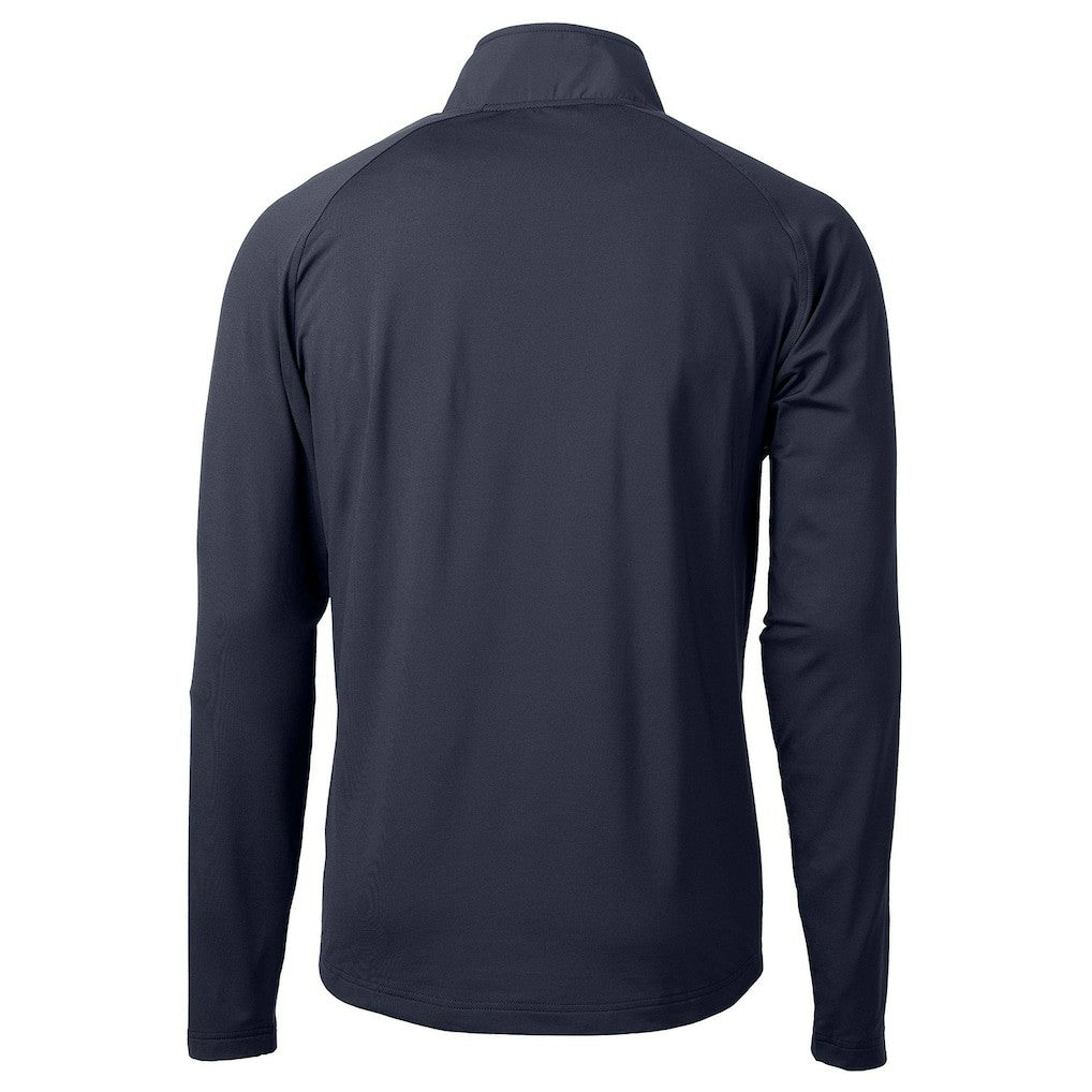 Indianapolis Colts Cutter & Buck Adapt Eco Knit Hybrid Recycled Quarter-Zip Pullover Top Navy - NFL