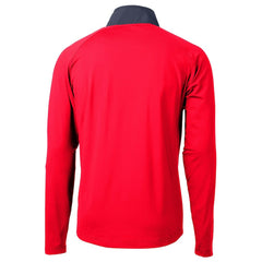 Indianapolis Colts Cutter & Buck Adapt Eco Knit Hybrid Recycled Quarter-Zip Pullover Top Red - NFL