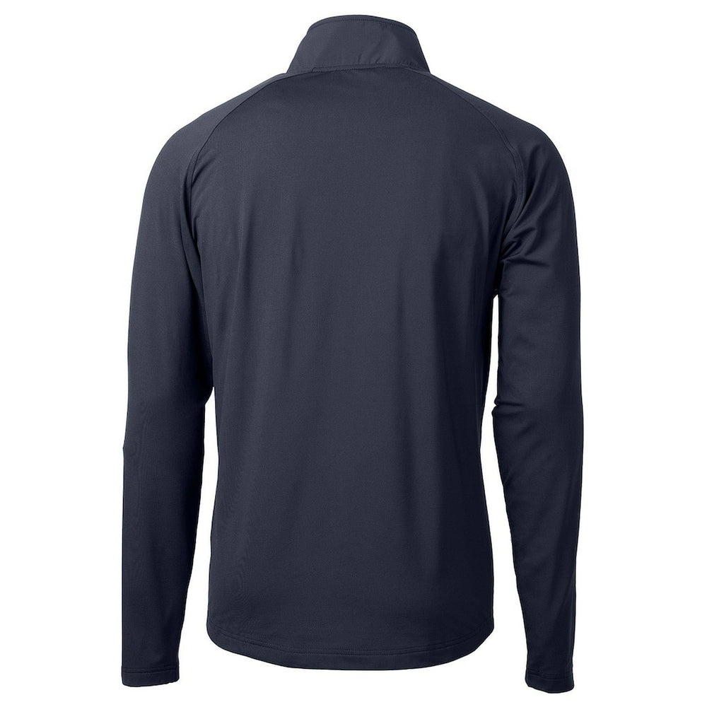 Green Bay Packers Cutter & Buck Adapt Eco Knit Hybrid Recycled Quarter-Zip Pullover Top Navy - NFL