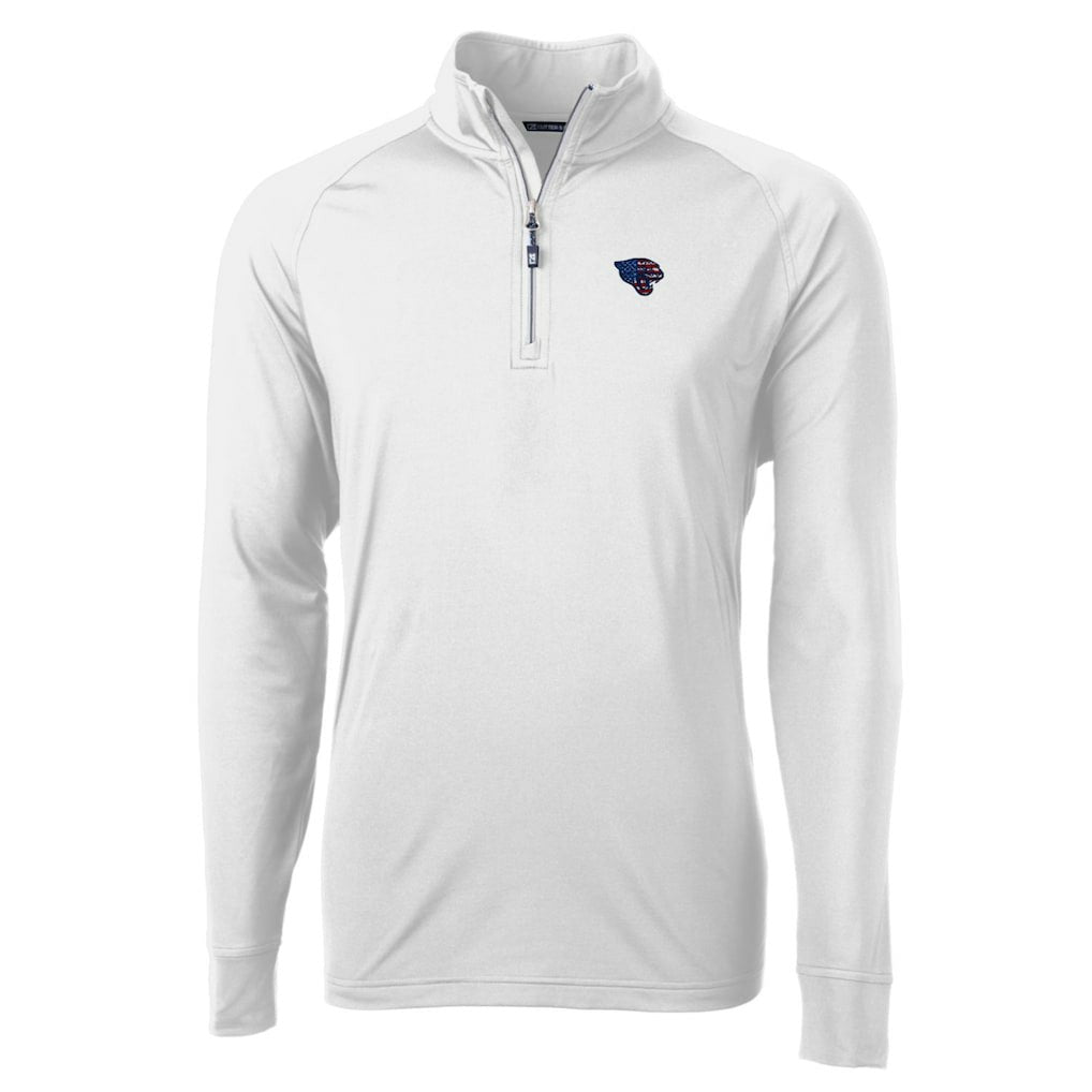 Jacksonville Jaguars Cutter & Buck Team Adapt Eco Knit Hybrid Recycled Quarter-Zip Pullover Top White - NFL