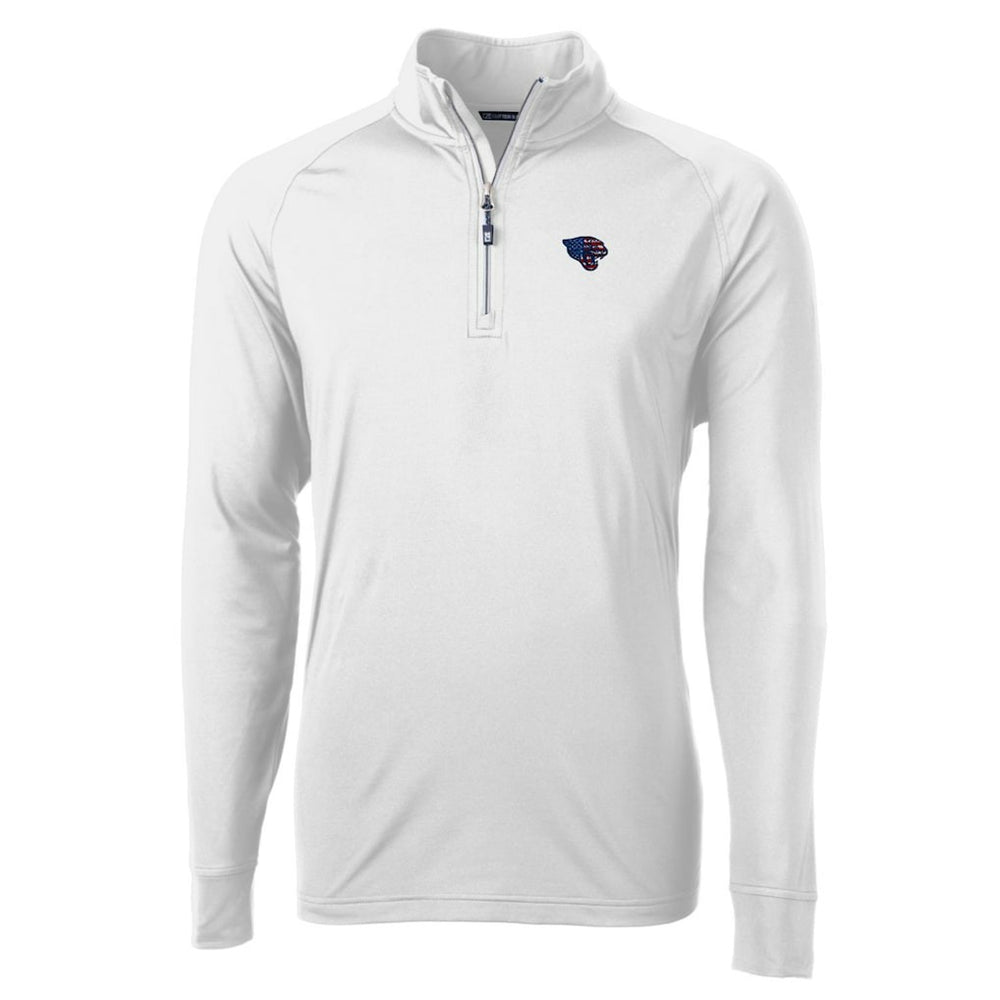 Jacksonville Jaguars Cutter & Buck Team Adapt Eco Knit Hybrid Recycled Quarter-Zip Pullover Top White - NFL