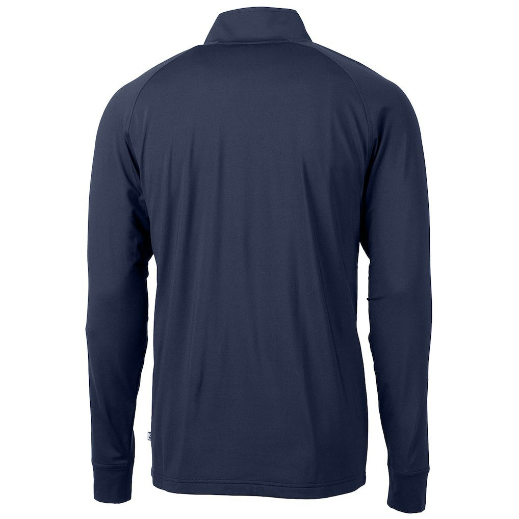 Minnesota Vikings Cutter & Buck Team Adapt Eco Knit Hybrid Recycled Quarter-Zip Pullover Top Navy - NFL