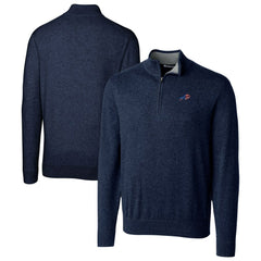 Buffalo Bills Cutter & Buck Lakemont Quarter-Zip Pullover Sweater Navy - NFL