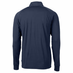 Detroit Lions Cutter & Buck Big & Tall Adapt Eco Knit Stretch Recycled Quarter-Zip Pullover Top Navy - NFL