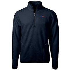 Pittsburgh Steelers Cutter & Buck Big & Tall Cascade Eco Sherpa Fleece Quarter-Zip Pullover Jacket Navy - NFL