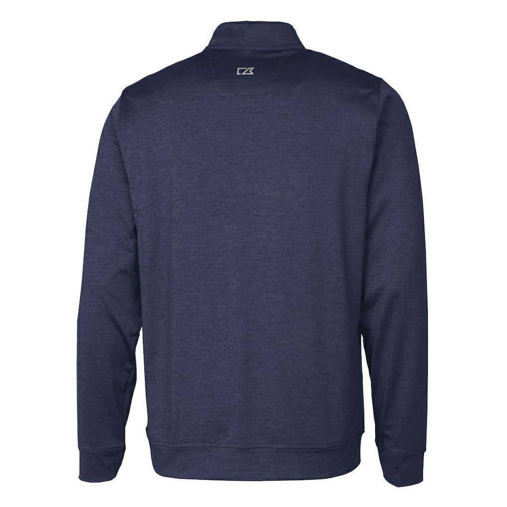 Buffalo Bills Cutter & Buck Big & Tall Stealth Quarter-Zip Jacket Heathered Navy - NFL