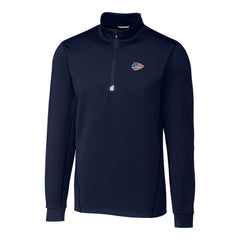 Kansas City Chiefs Cutter & Buck Big & Tall Traverse Stretch Quarter-Zip Pullover Top Navy - NFL