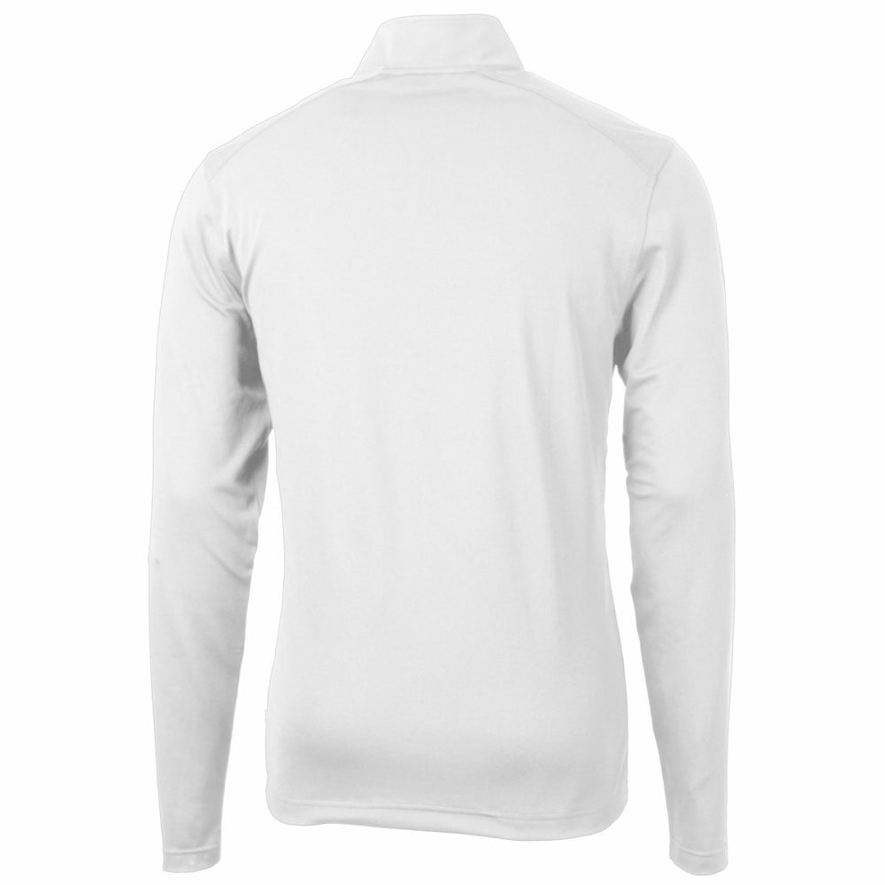Houston Texans Cutter & Buck Big & Tall Virtue Eco Pique Recycled Quarter-Zip Jacket White - NFL