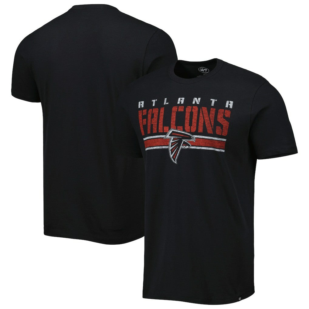 Atlanta Falcons '47 Team Stripe T-Shirt Black - 47 brand