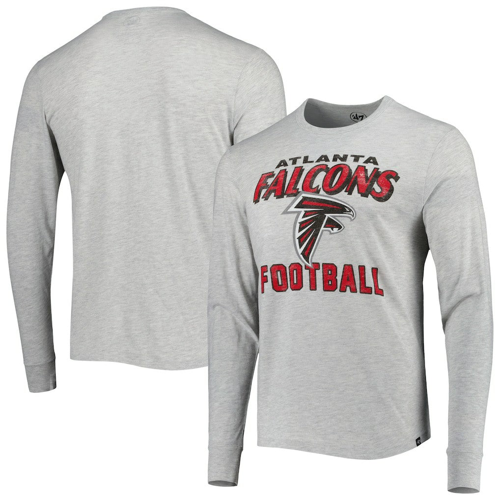 Atlanta Falcons '47 Dozer Franklin Long Sleeve T-Shirt Heathered Gray - 47 brand