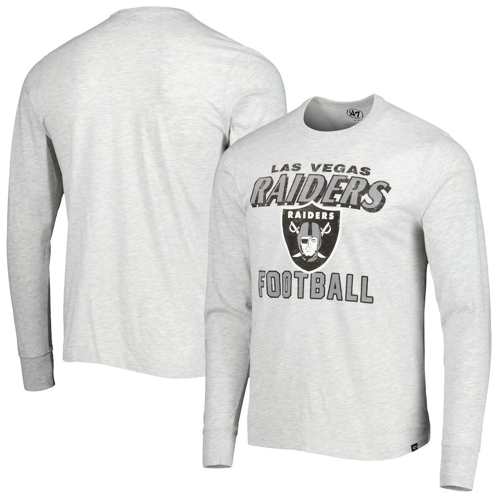 Las Vegas Raiders '47 Dozer Franklin Long Sleeve T-Shirt Heathered Gray - 47 brand