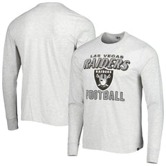 Las Vegas Raiders '47 Dozer Franklin Long Sleeve T-Shirt Heathered Gray - 47 brand