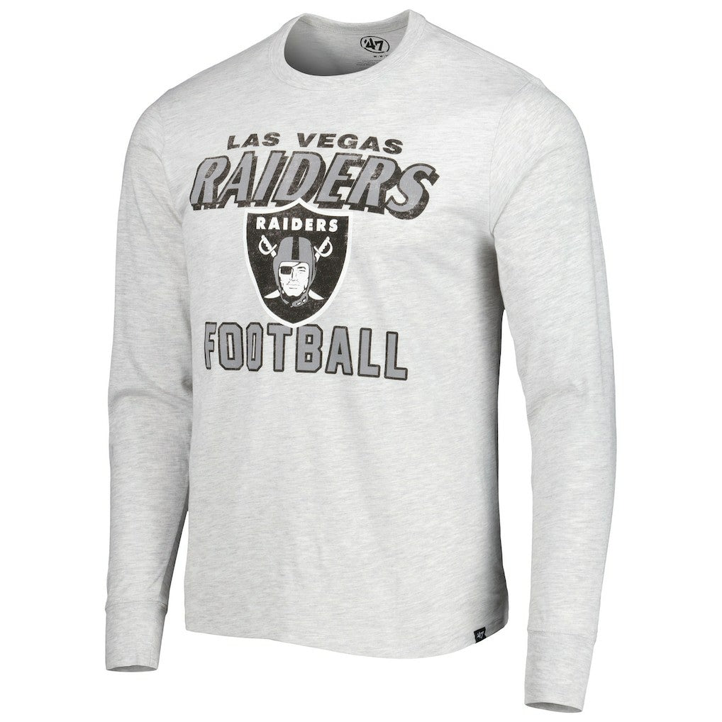 Las Vegas Raiders '47 Dozer Franklin Long Sleeve T-Shirt Heathered Gray - 47 brand