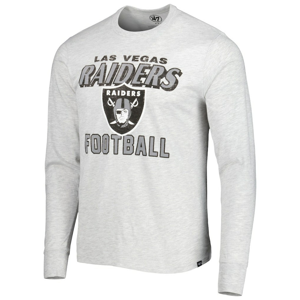 Las Vegas Raiders '47 Dozer Franklin Long Sleeve T-Shirt Heathered Gray - 47 brand