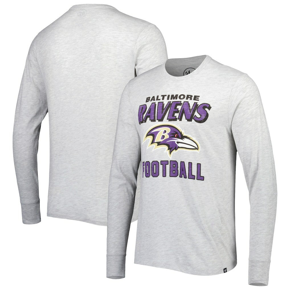 Baltimore Ravens '47 Dozer Franklin Long Sleeve T-Shirt Heathered Gray - 47 brand
