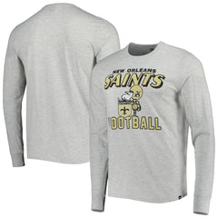 New Orleans Saints '47 Dozer Franklin Long Sleeve T-Shirt Heathered Gray - 47 brand