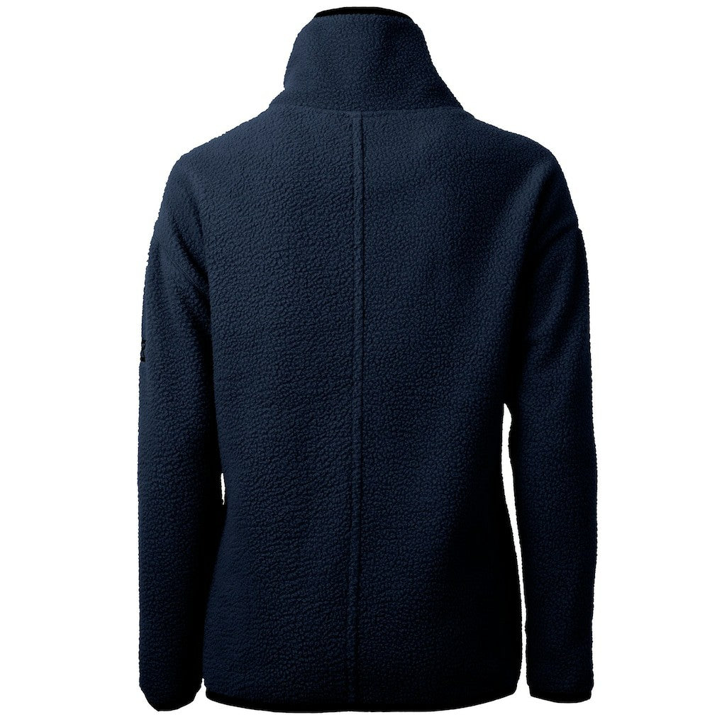 Cincinnati Bengals Cutter & Buck Women's Americana Cascade Eco Sherpa Fleece Half-Zip Pullover Jacket Navy - NFL