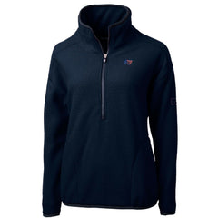 Tampa Bay Buccaneers Cutter & Buck Women's Americana Cascade Eco Sherpa Fleece Half-Zip Pullover Jacket Navy - NFL