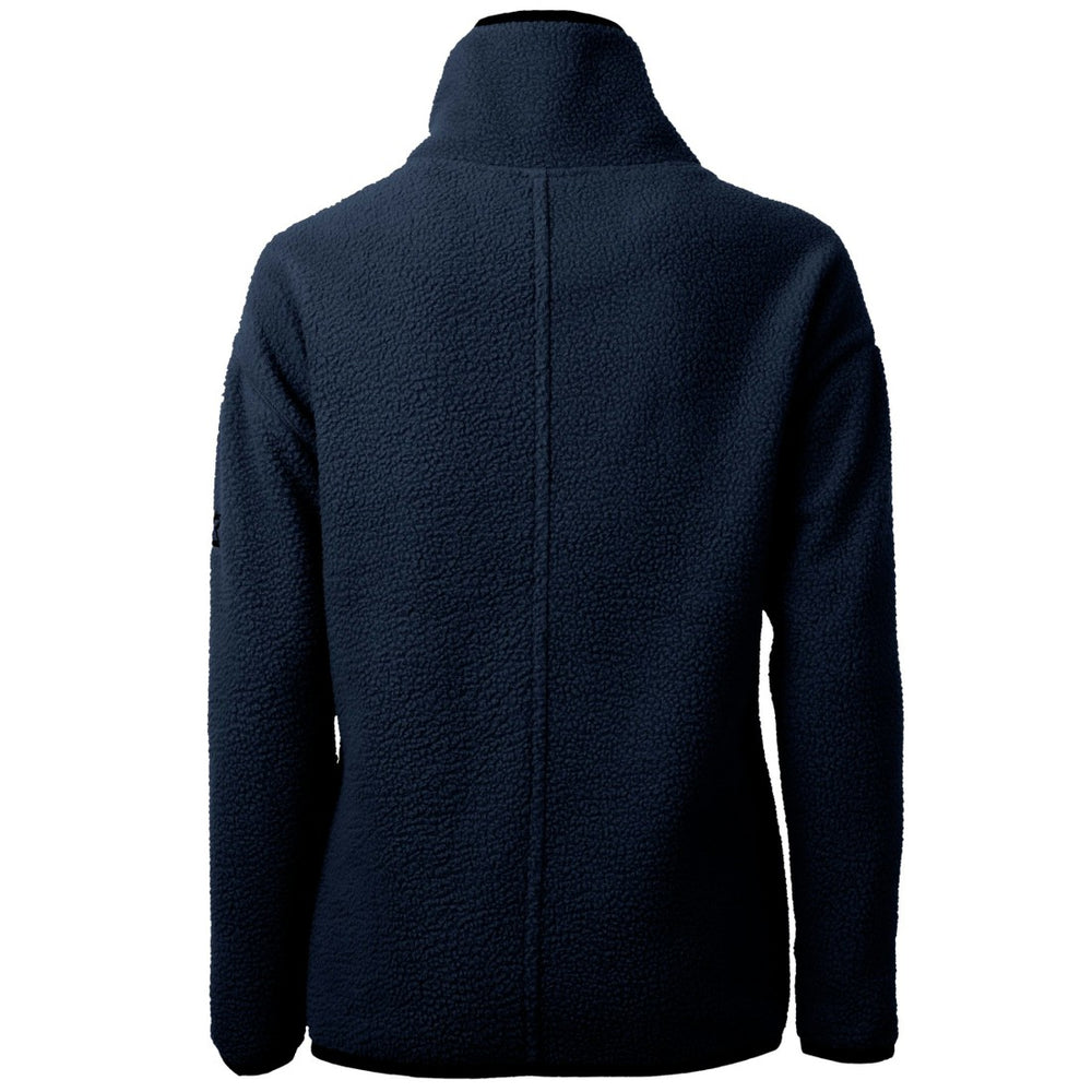 Green Bay Packers Cutter & Buck Women's Americana Cascade Eco Sherpa Fleece Half-Zip Pullover Jacket Navy - NFL