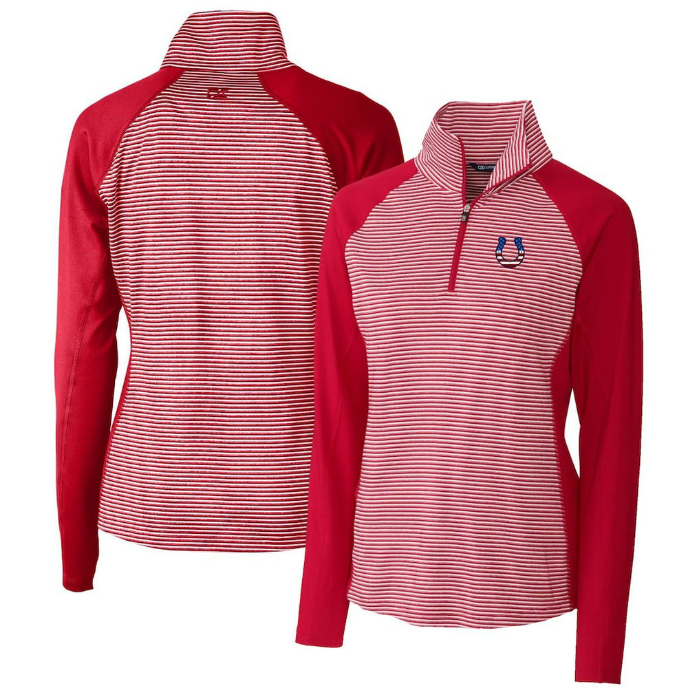 Indianapolis Colts Cutter & Buck Women's Forge Tonal Half-Zip Top Cardinal - NFL