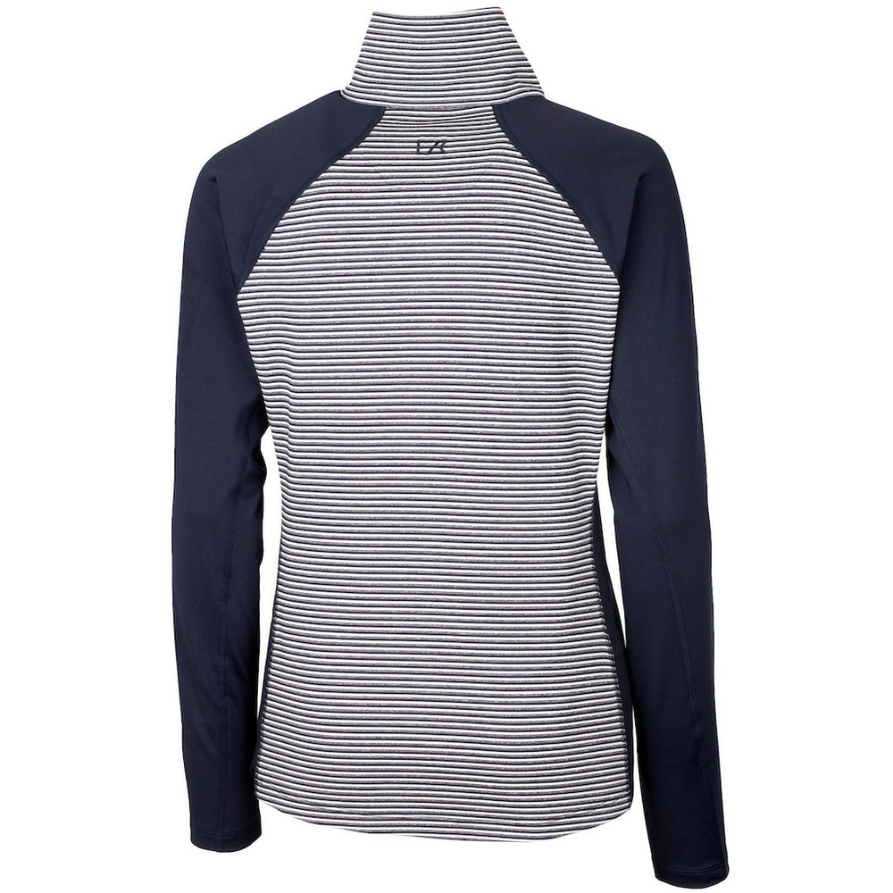 New York Giants Cutter & Buck Women's Forge Tonal Half-Zip Top Navy - NFL