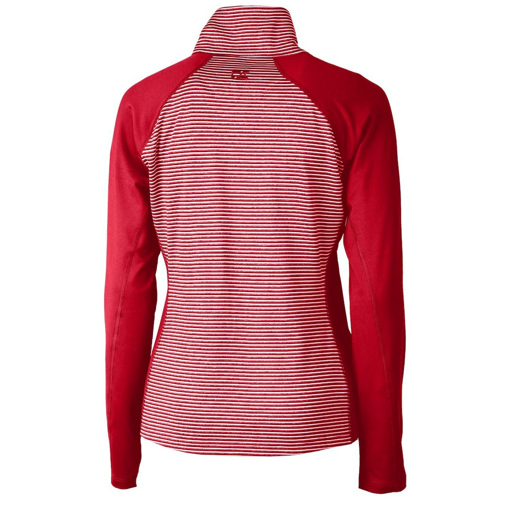 Seattle Seahawks Cutter & Buck Women's Forge Tonal Half-Zip Top Cardinal - NFL