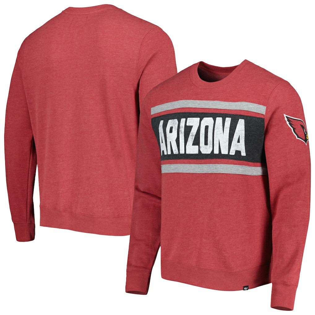 Arizona Cardinals '47 Bypass Tribeca Pullover Sweatshirt Heathered Cardinal - 47 brand