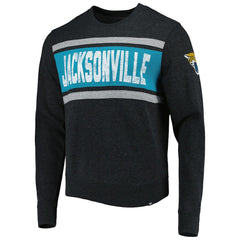 Jacksonville Jaguars '47 Bypass Tribeca Pullover Sweatshirt Heathered Black - 47 brand