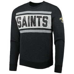 New Orleans Saints '47 Bypass Tribeca Pullover Sweatshirt Heathered Black - 47 brand