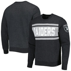 Las Vegas Raiders '47 Bypass Tribeca Pullover Sweatshirt Heathered Black - 47 brand